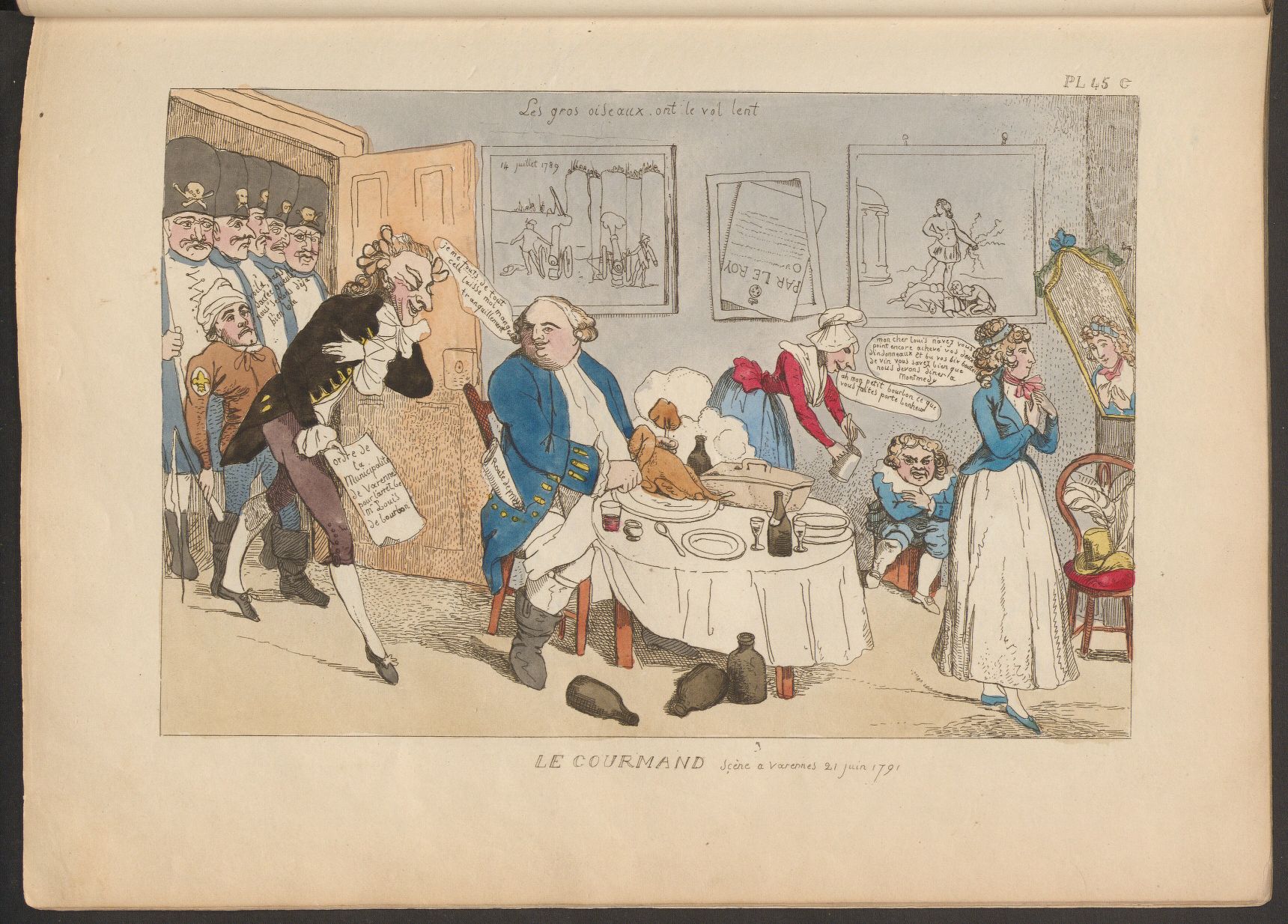 Louis XVI, A Passion for Paris by David Downie, Paris food, French caricature
